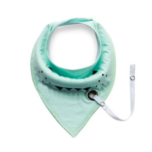 Bandana slab met speenkoord Mint