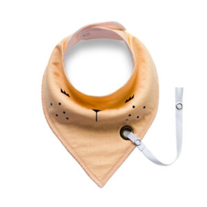 Bandana slab met speenkoord Zalm