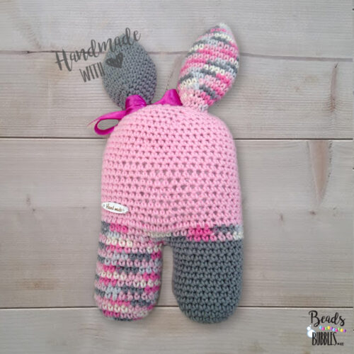 Knuffelkonijn roze - Afbeelding 2